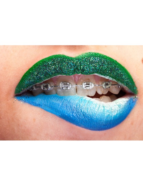 Tablou Green&Blue Lips