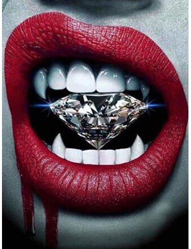 Tablou Lips & Diamond