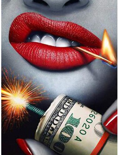 Tablou Lips & Moneybomb